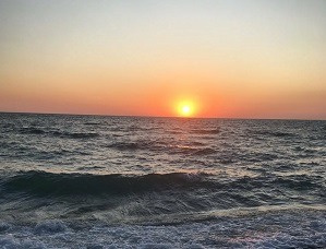 закат солнца на море